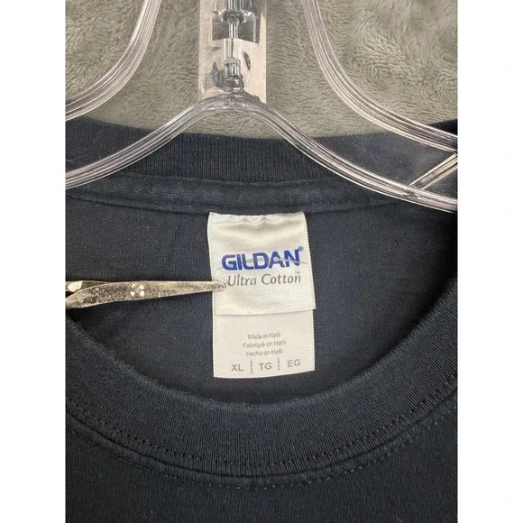 VTG Gildan MVFD Station 2 A Shift Black Cloud Firefighter Graphic T-Shirt  XL - Picture 3 of 7